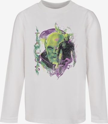 ABSOLUTE CULT Shirt 'Captain Marvel - Talos Smoke' in White: front