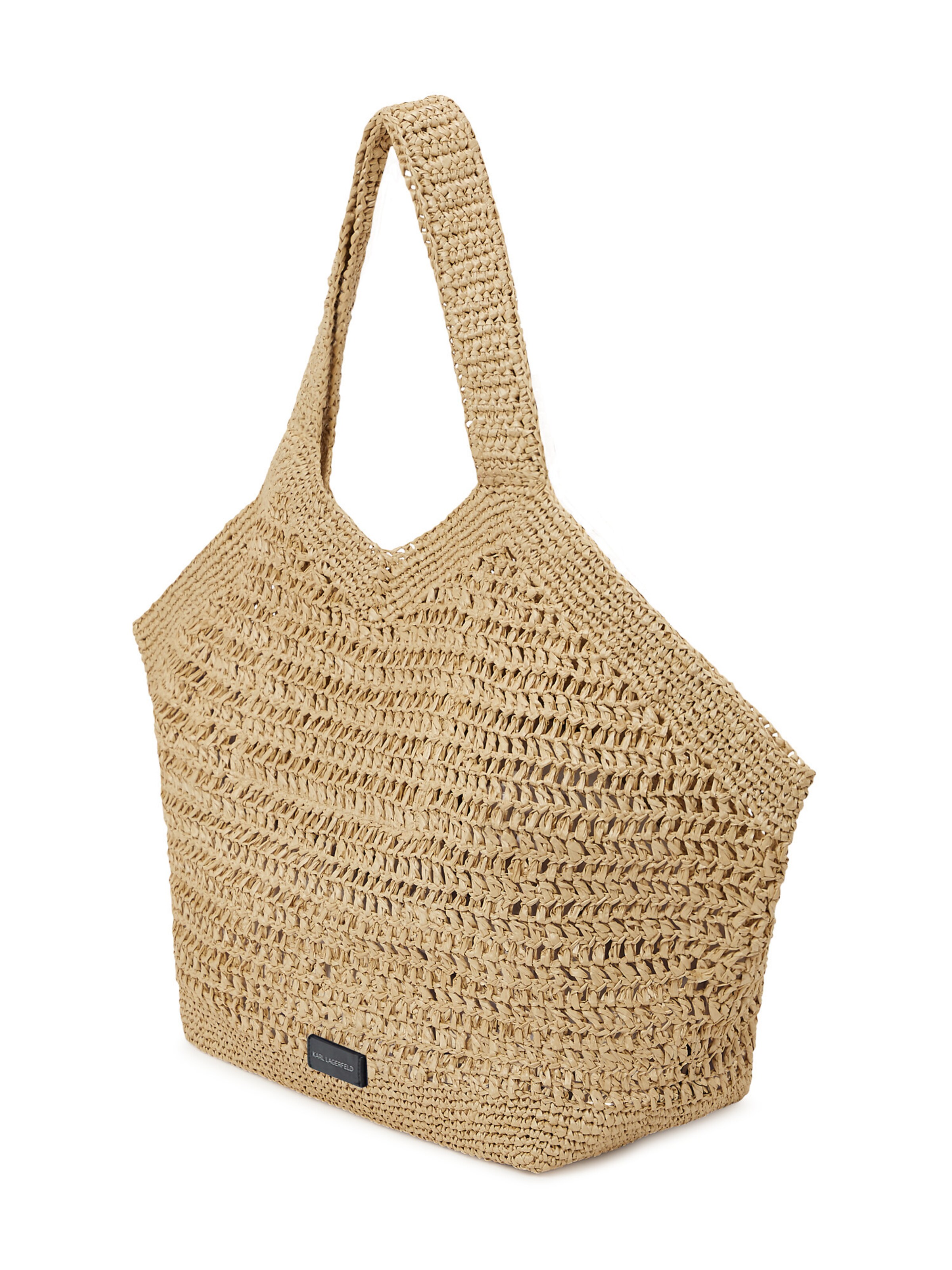 Karl Lagerfeld Torba plażowa w kolorze beżowy