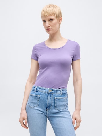 Only Tall Shirt 'ONLLIVE LOVE' in Purple