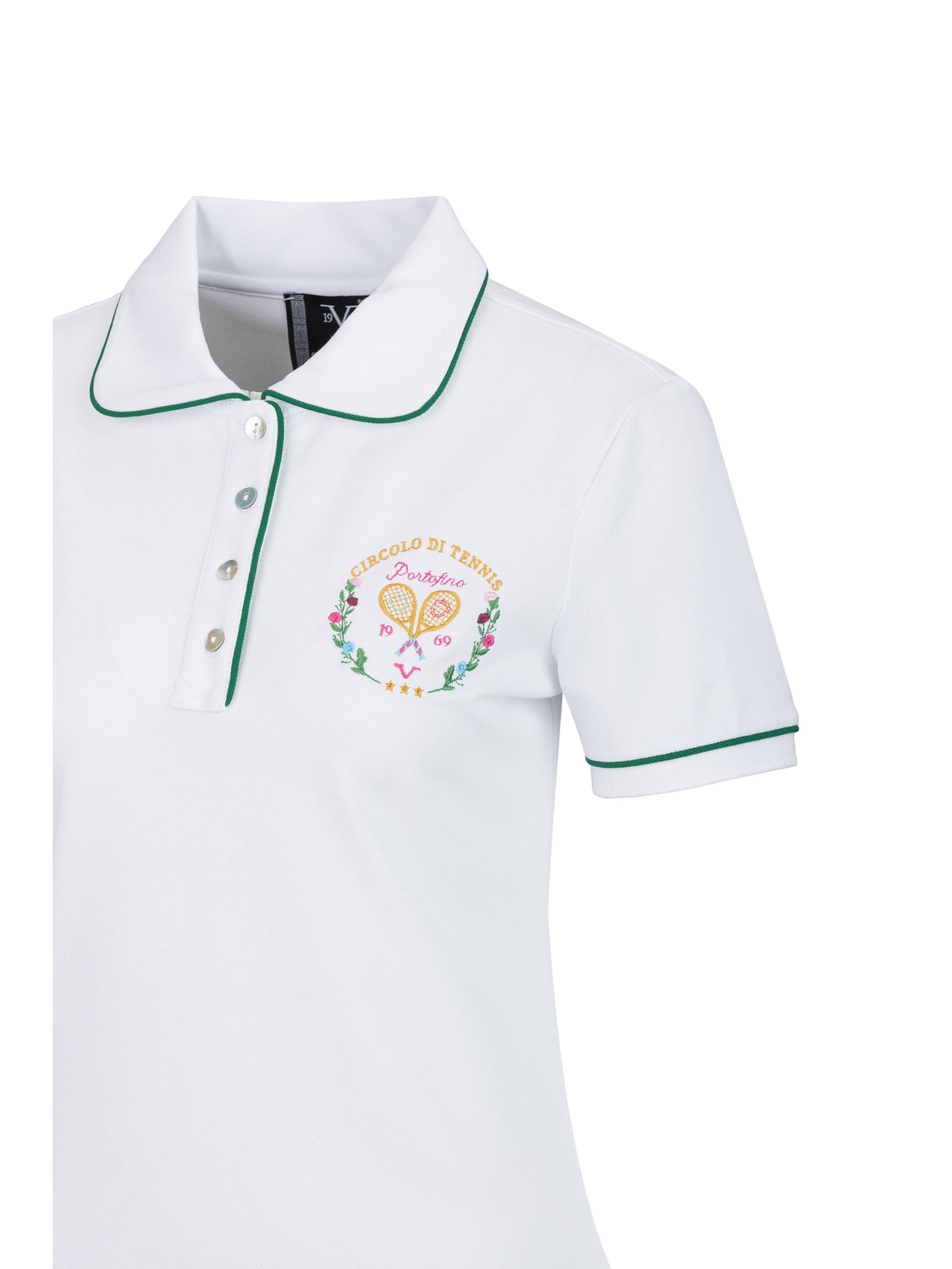 19V69 ITALIA Shirt 'Bibi Tennis 2' in White