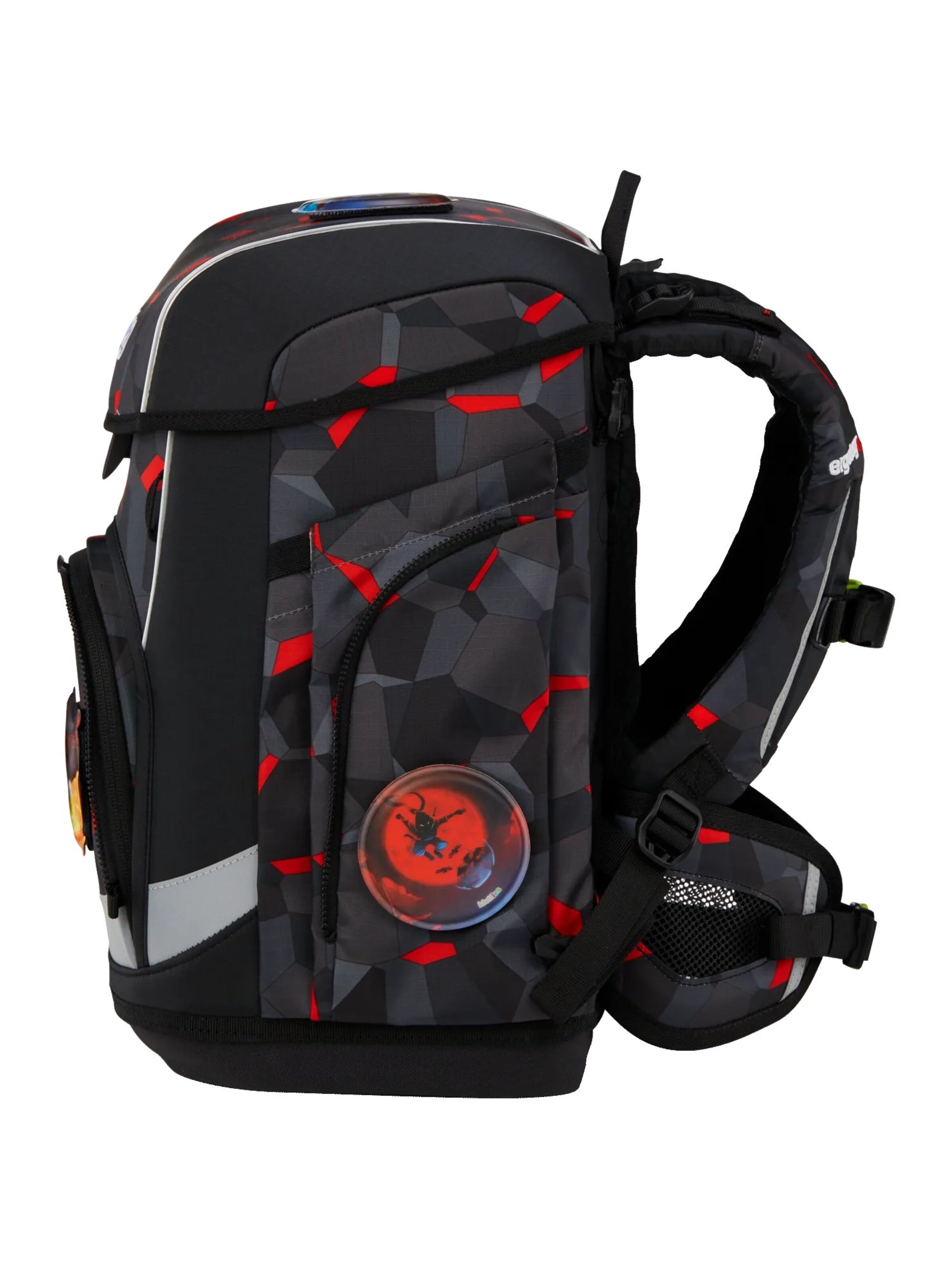 ergobag Backpack 'Schulranzen-Set cubo light Set' in Grey