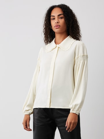 Aligne Blouse 'Brooke' in Wit: voorkant