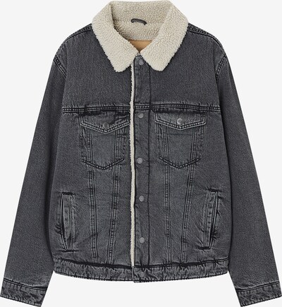 Pull&Bear Prehodna jakna | svetlo bež / črn denim barva, Prikaz izdelka