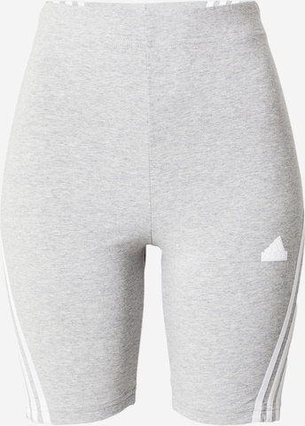 ADIDAS SPORTSWEAR - Skinny Calças de desporto 'Future Icons' em cinzento: frente