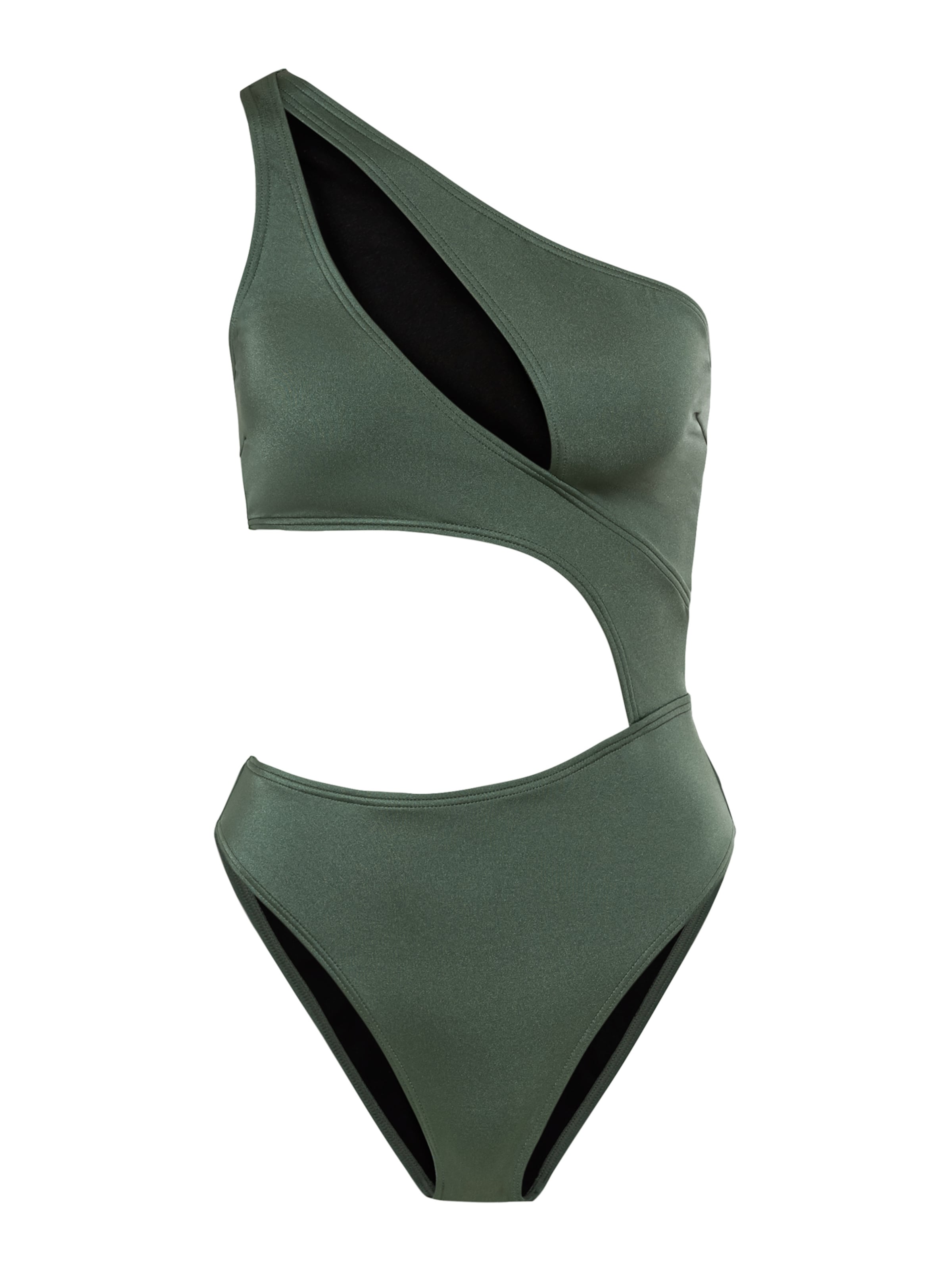 LSCN by LASCANA Badpak &#x27;Monokini Nele&#x27; in de kleur Olijfgroen, Productweergave