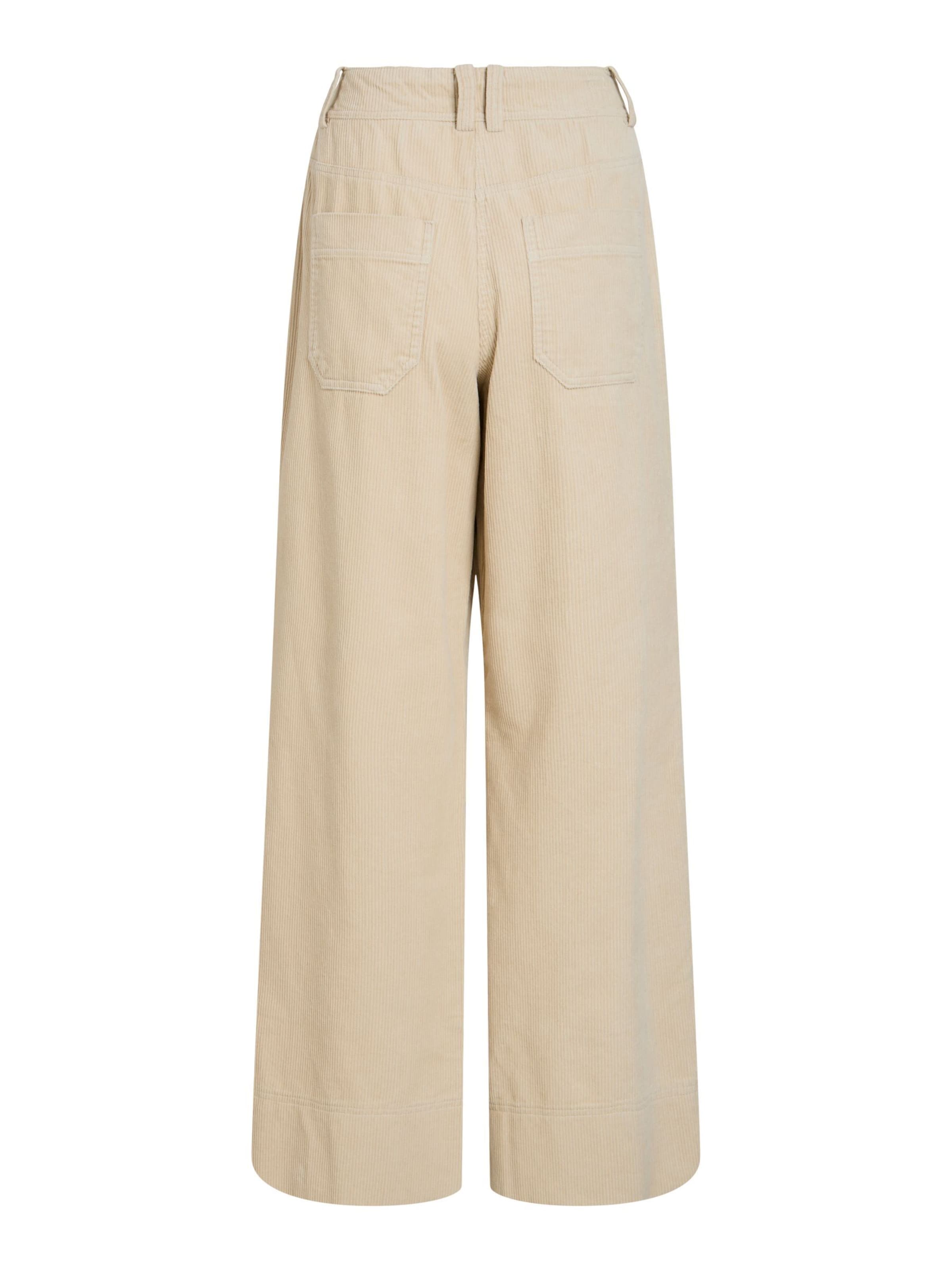 ROUGE EDIT Wide leg Broek in Beige