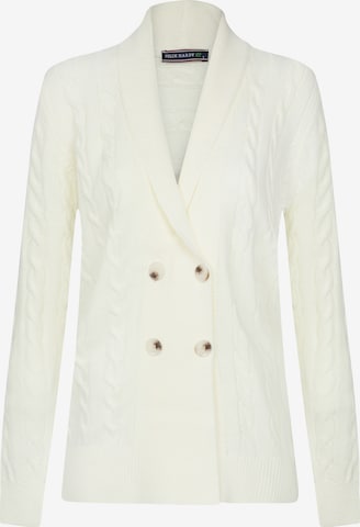 Cardigan Felix Hardy en blanc : devant