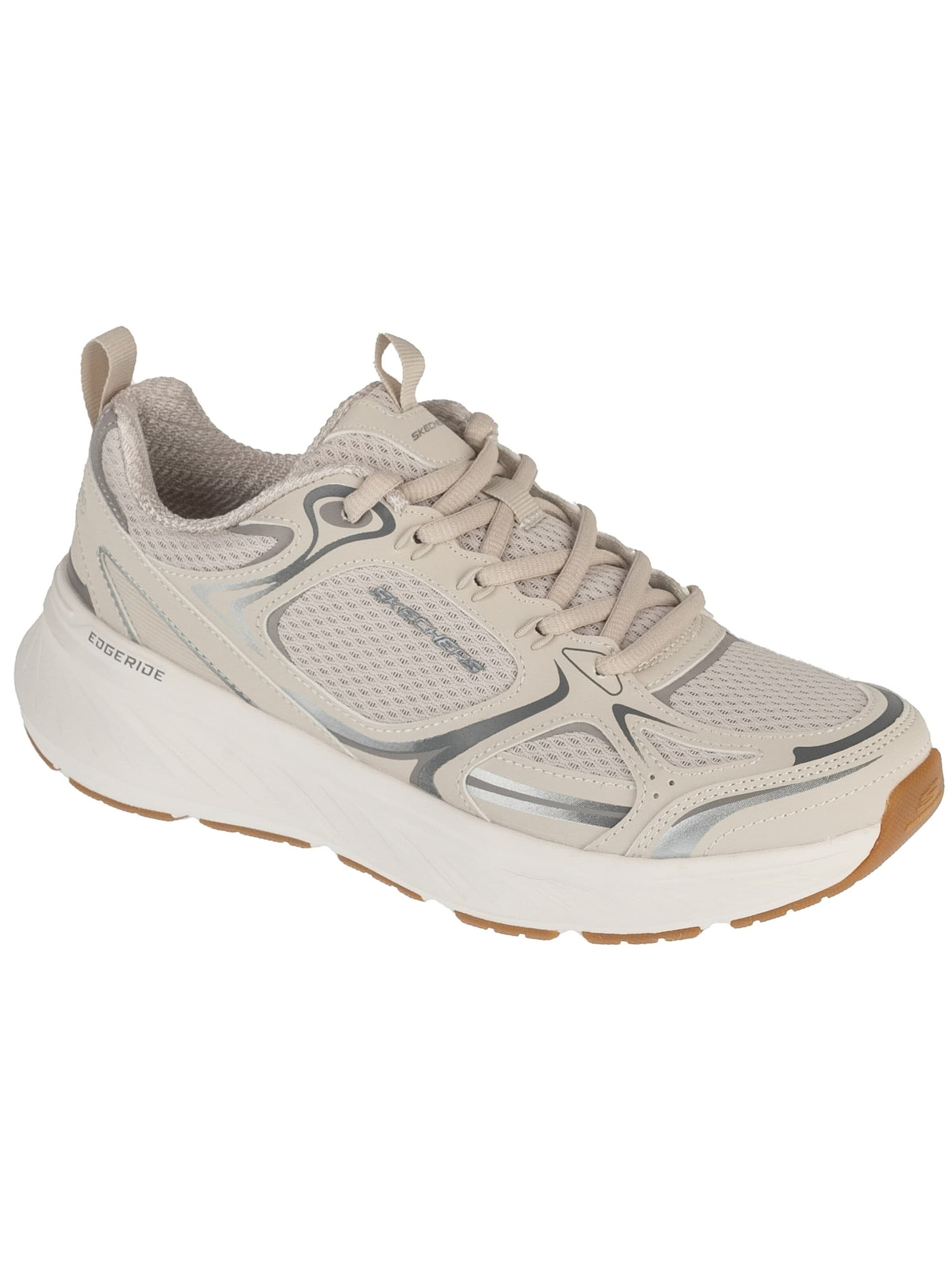 SKECHERS Sneakers laag 'Skechers Edgeride - Silver Eclipse' in Beige: voorkant
