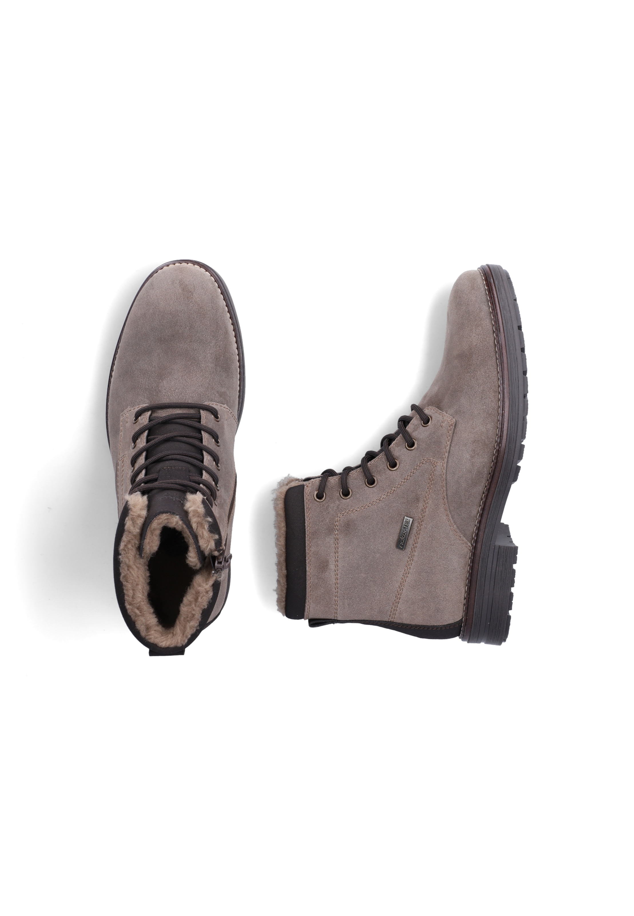 Bottines à lacets Rieker en beige