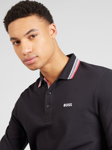 BOSS Shirt 'Plisy' in Zwart