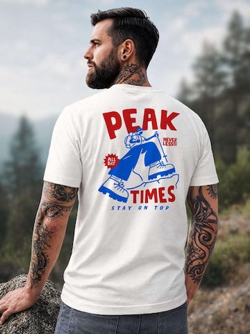 Neverless Shirt 'Peak Times' in White