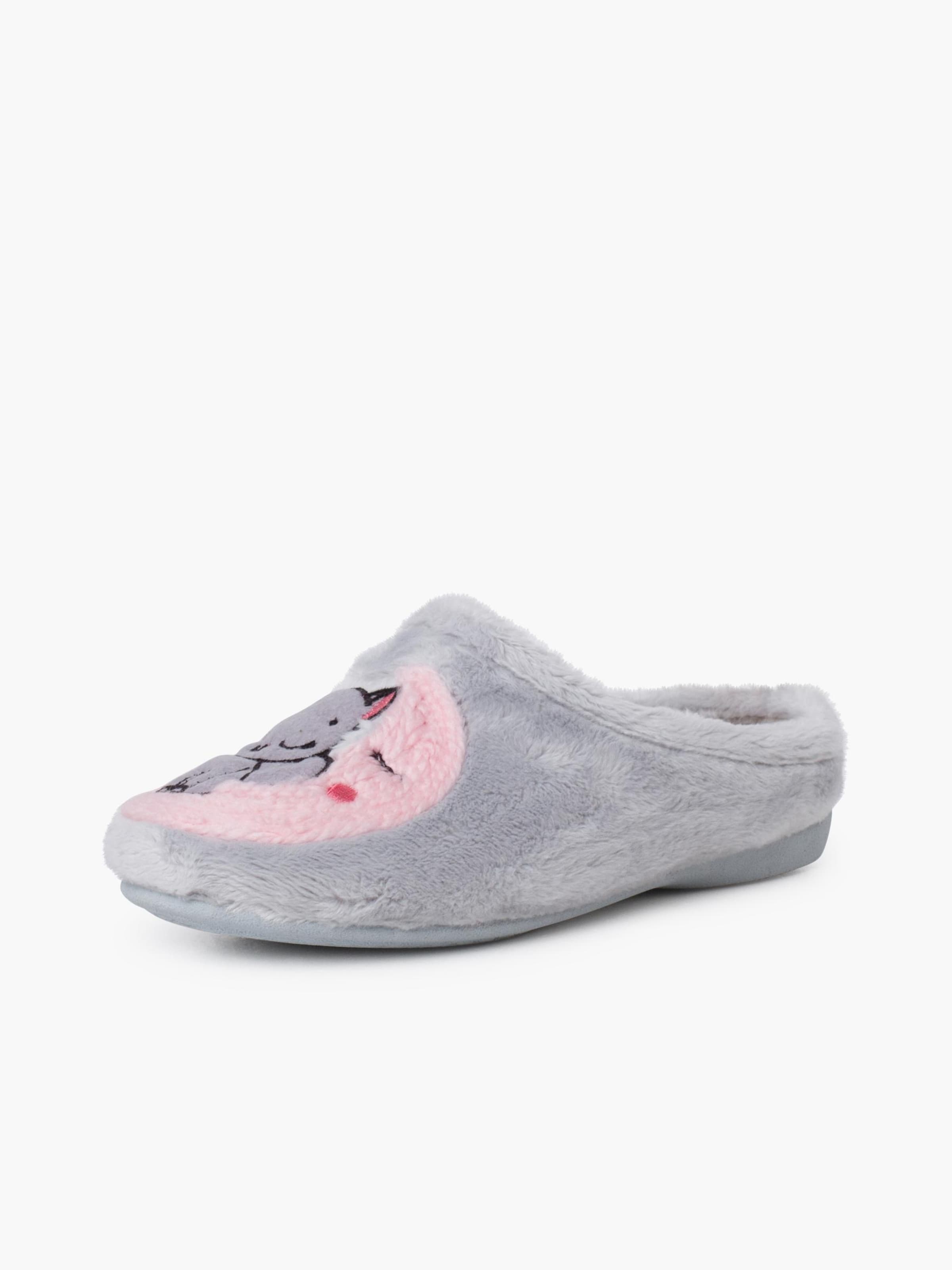 Pisamonas - Zapatillas de casa en gris: frente