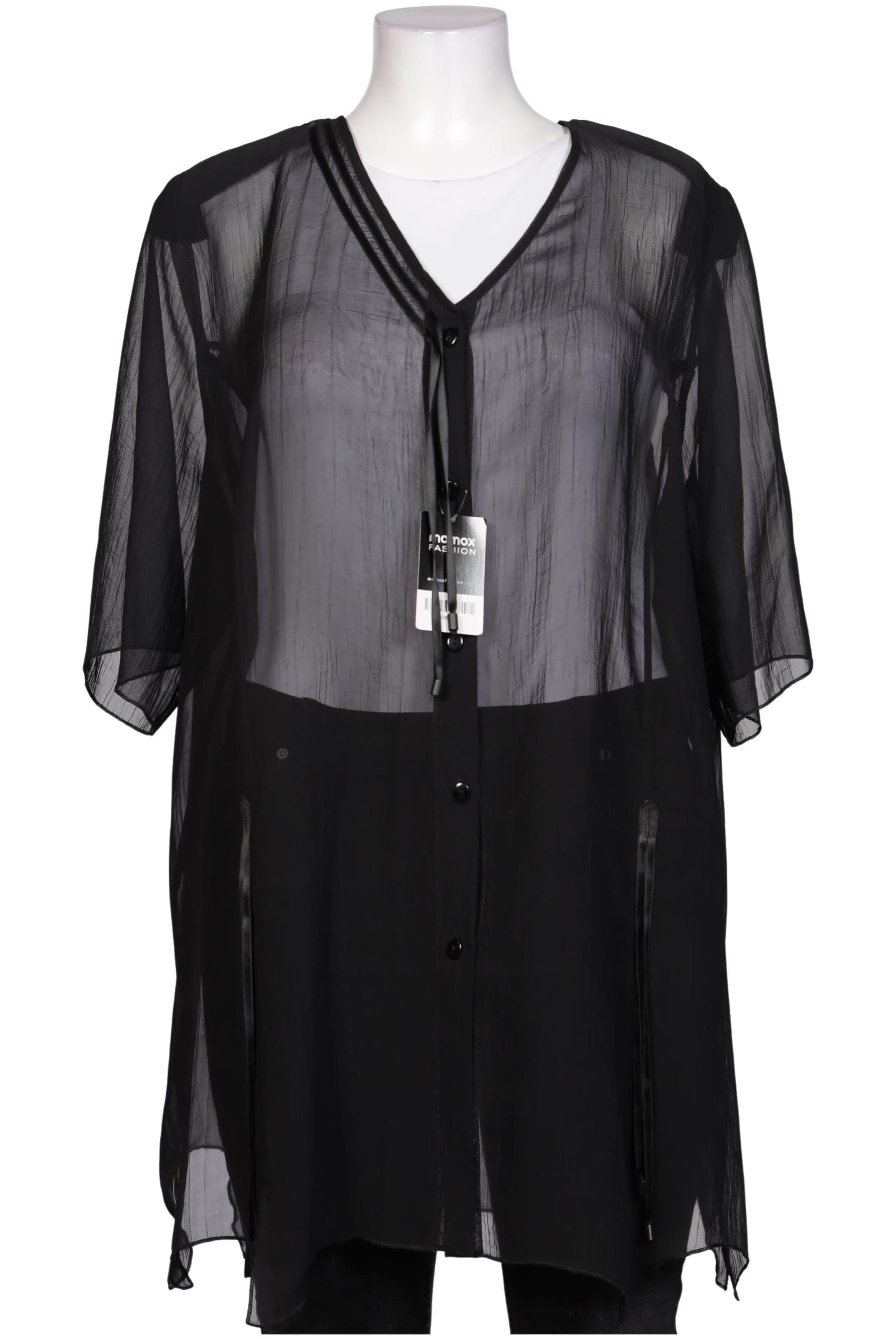 Sempre Piu Bluse 6XL in Schwarz: Vorderseite