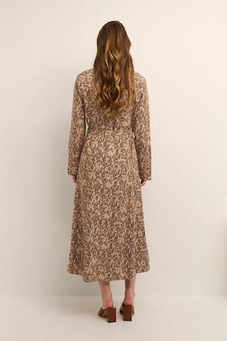 Cream Shirt Dress 'Vimma' in Brown