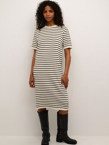 Kaffe Knit dress 'Jordie' in White: front