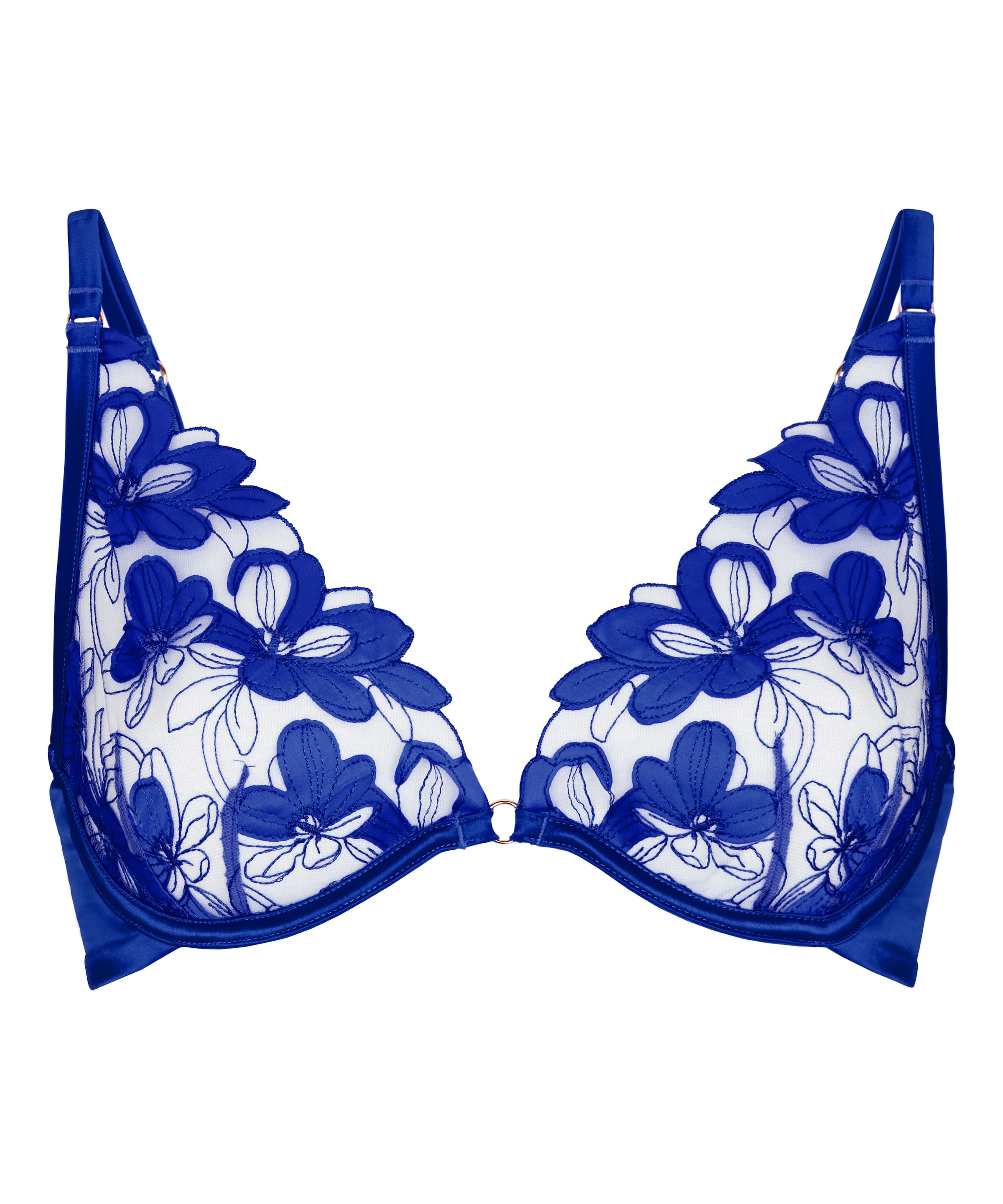 Hunkemöller Triangel BH 'Beatrice' in Blauw: voorkant