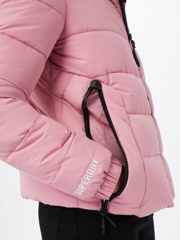 Giacca invernale di Superdry in rosa