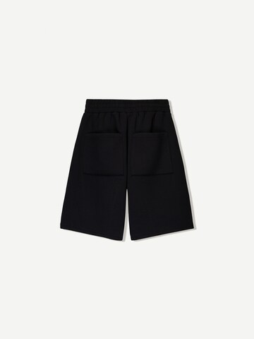 Wide Leg Pantalon Bershka en noir