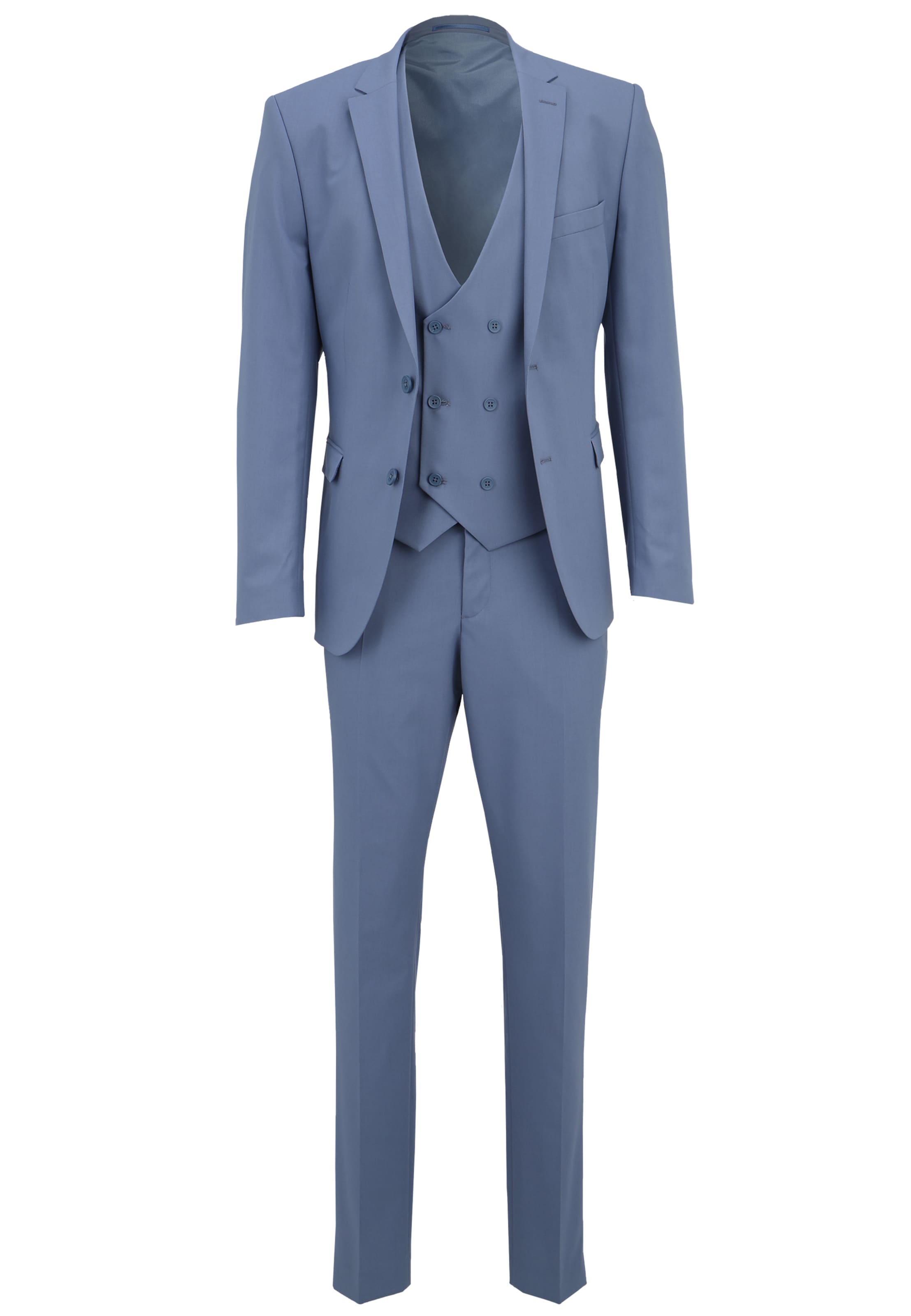 Steffen Klein Slimfit Anzug in Blau: Vorderseite