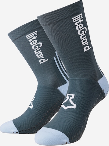 liiteGuard Athletic Socks in Blue: front