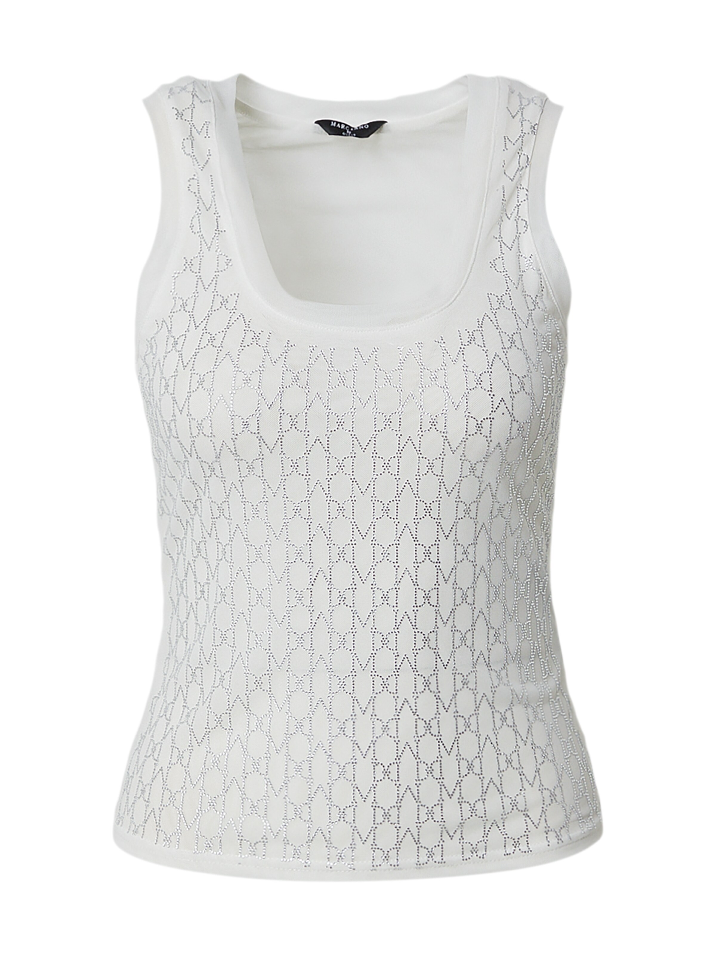 GUESS by Marciano - Top 'ARIA' em branco: frente