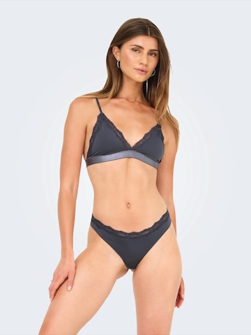 ONLY Tanga 'ONLVICKY' – šedá: přední strana