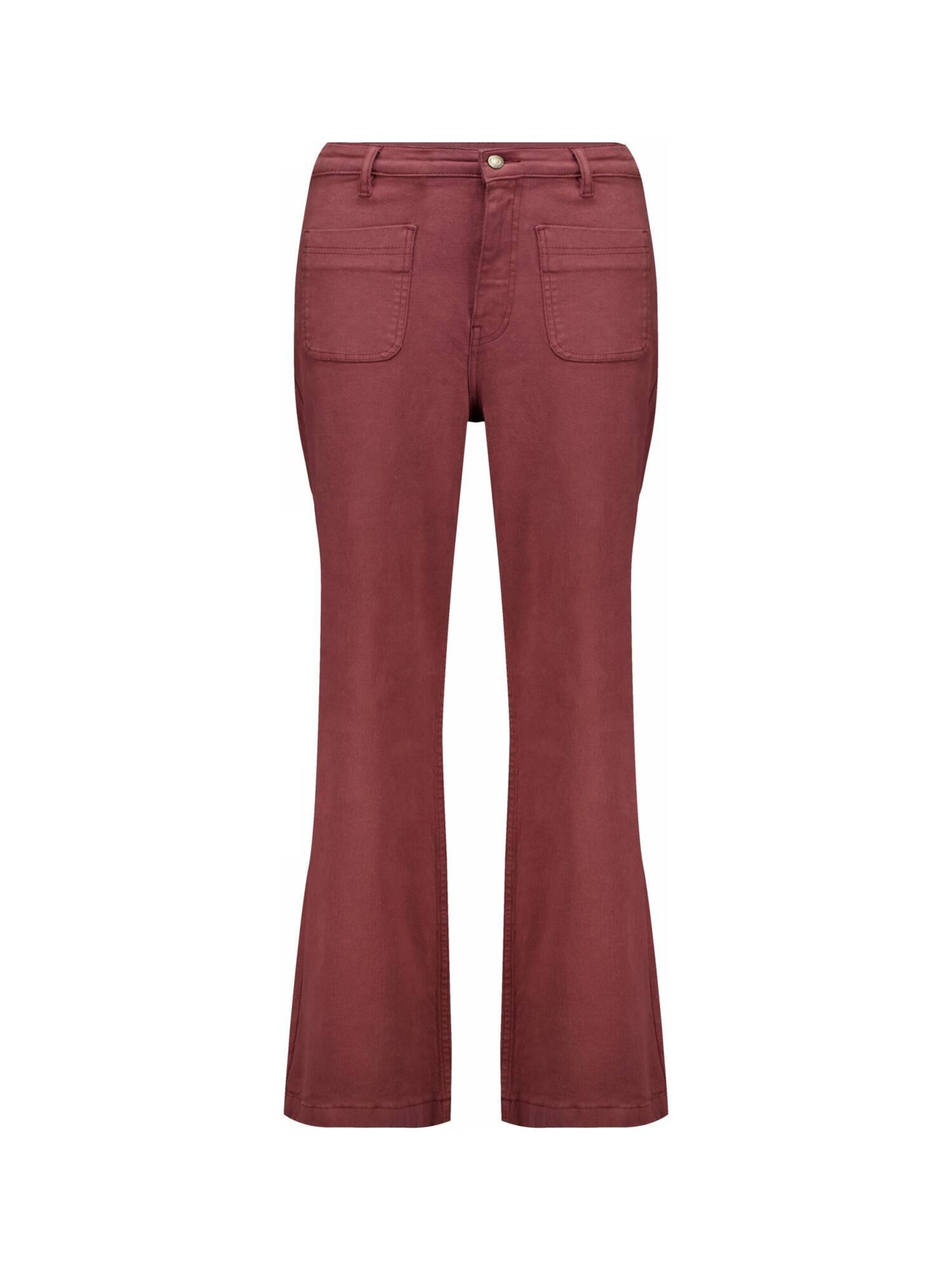 Deeluxe Flared Jeans 'Lizette' in Rot: Vorderseite