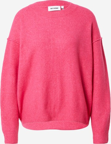 WEEKDAY Pullover 'Annie' in Pink: predná strana