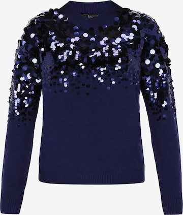 faina - Pullover em azul: frente