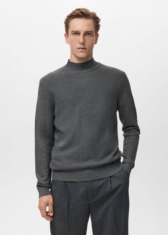 MANGO MAN Sweater 'Carino' in Grey: front