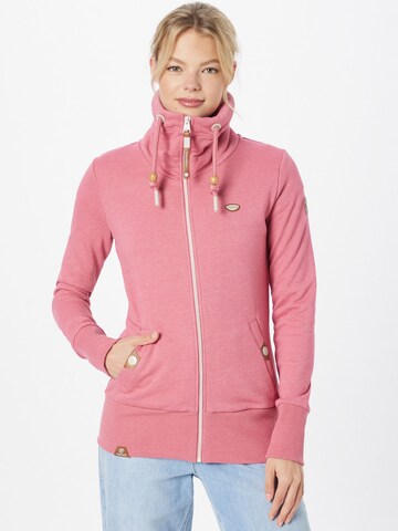 Ragwear Sweat jacket 'RYLIE' in Pink: front