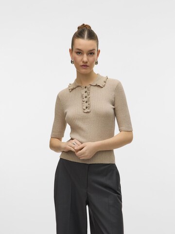 VERO MODA - Jersey 'AWShirli' en beige: frente