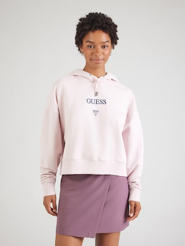 GUESS JEANS Majica | roza barva: sprednja stran