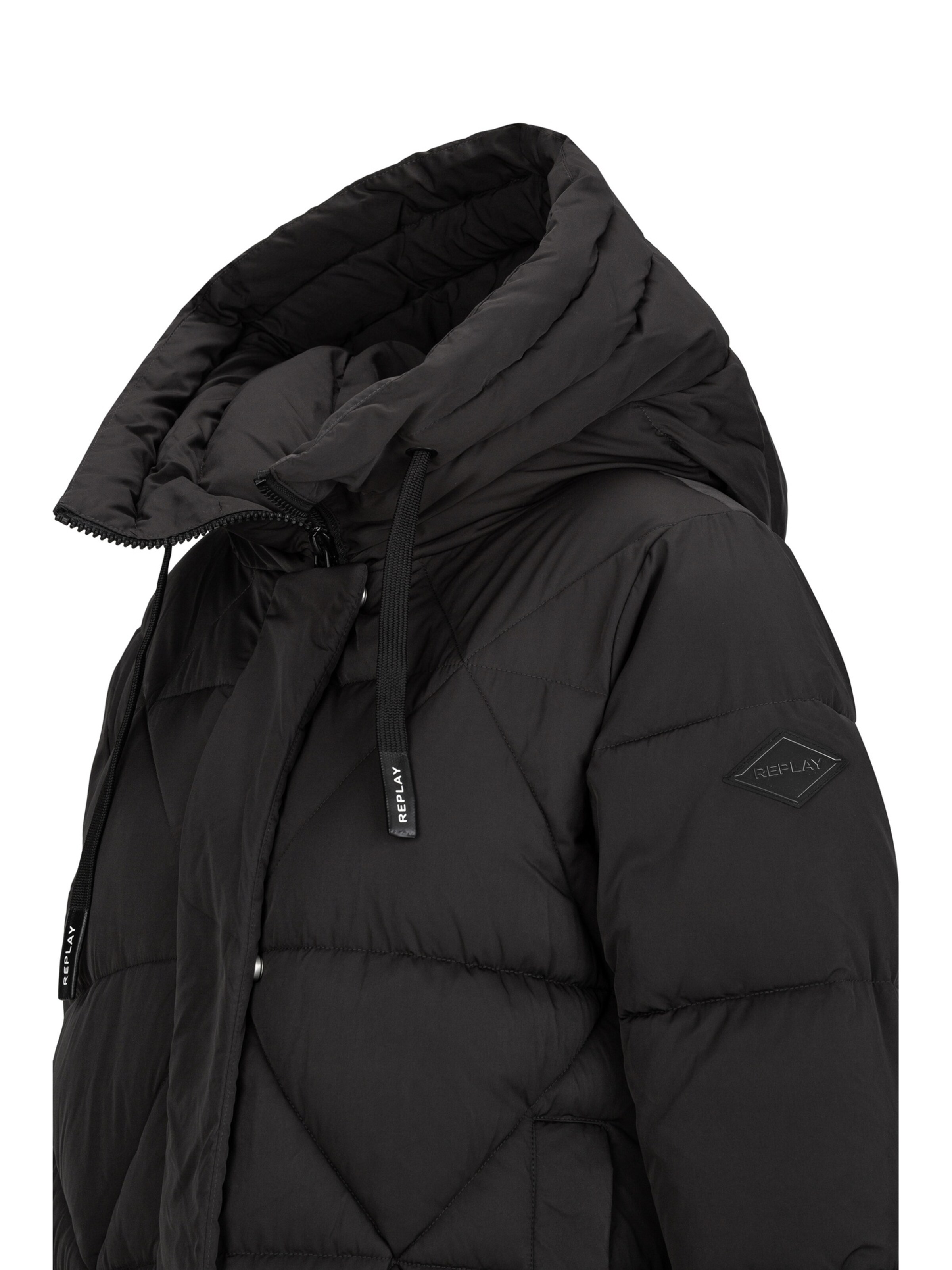 REPLAY Winterparka in Zwart