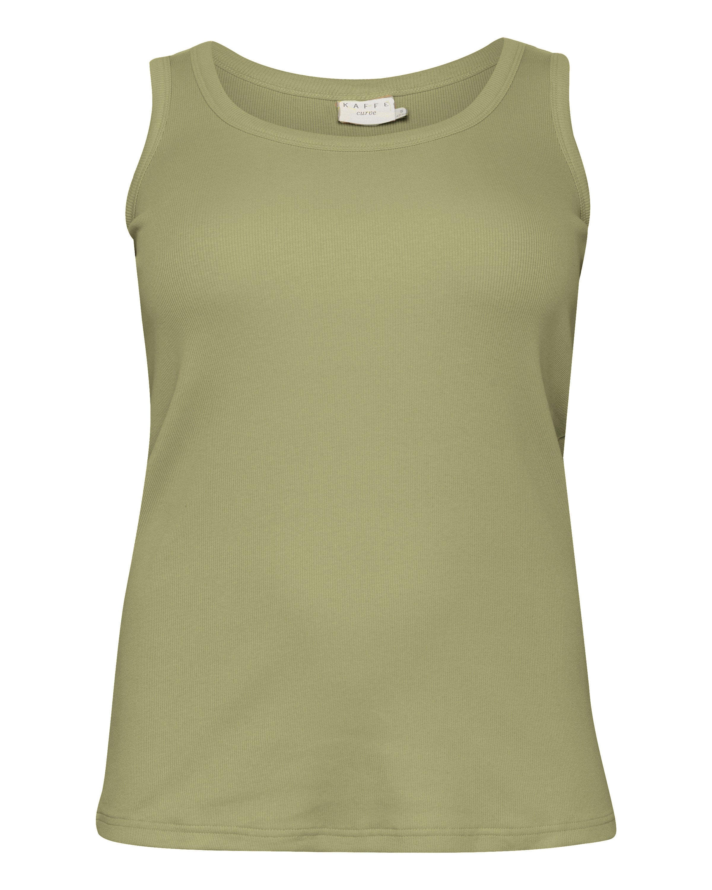 KAFFE CURVE Top in Grün: Vorderseite