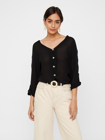 PIECES Blouse 'Sanne' in Black: front