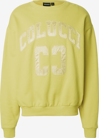Sweat-shirt Colucci en jaune : devant