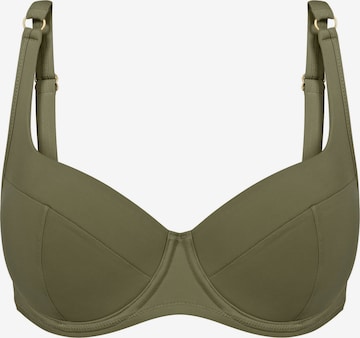 TRIUMPH Balconette Bikini Top ' Summer Twist ' in Green: front