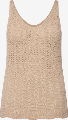 Ulla Popken Top in Beige: voorkant