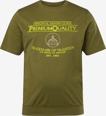 T-Shirt Men Plus en vert : devant