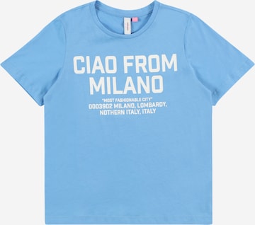 Vero Moda Girl Tričko 'MIRANDAFRANCIS' – modrá: přední strana