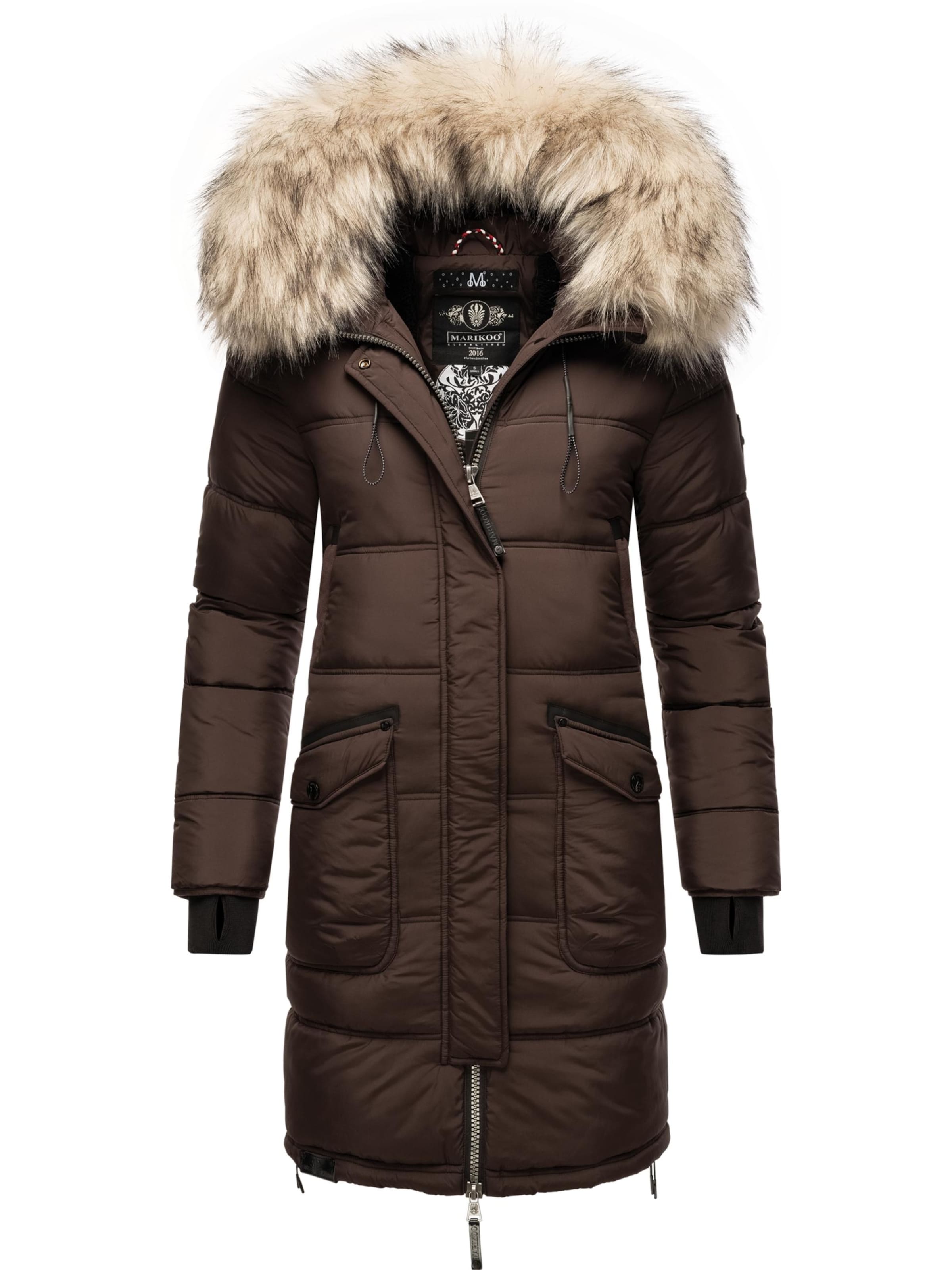 Cappotto invernale 'Chaskaa' di MARIKOO in marrone: frontale