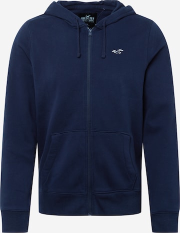 HOLLISTER Sweatvest in Blauw: voorkant