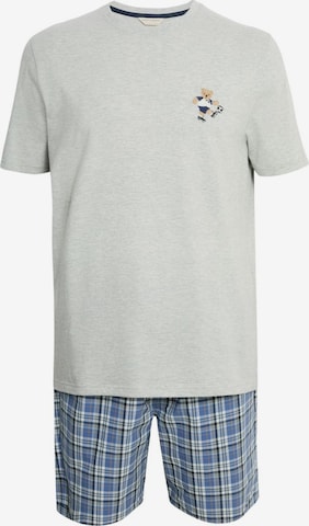 Marks & Spencer Pyjama kort in Blauw: voorkant