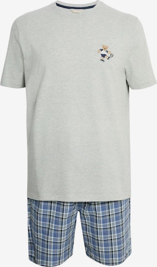 Marks & Spencer Pyjama court en bleu / gris / mélange de couleurs, Vue avec produit