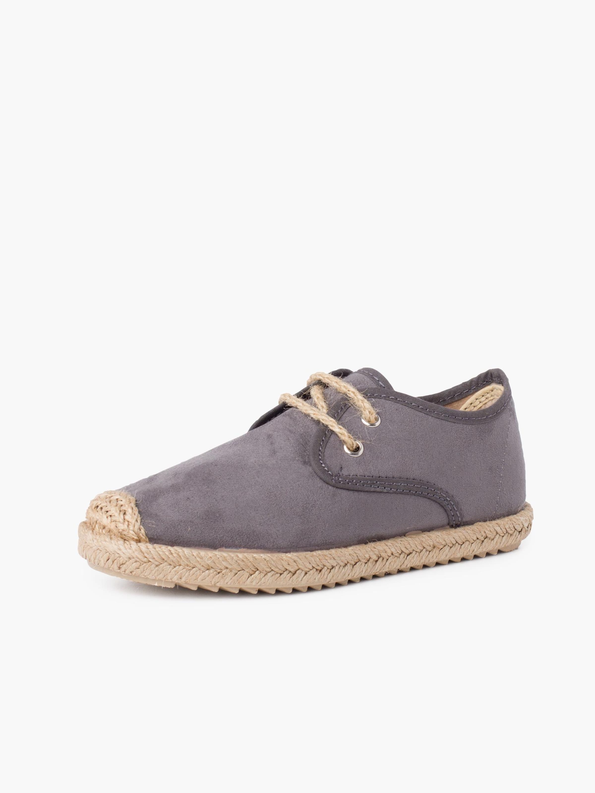 Scarpa bassa di Pisamonas in grigio: frontale