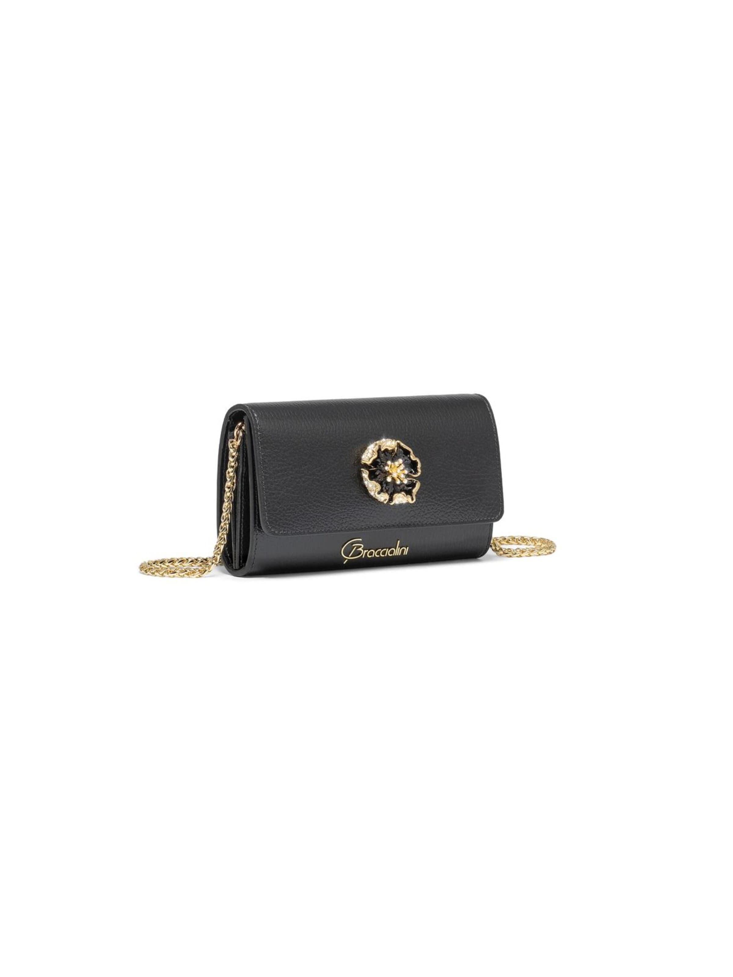 Braccialini - Bolso de noche 'Lady Wallet' en negro