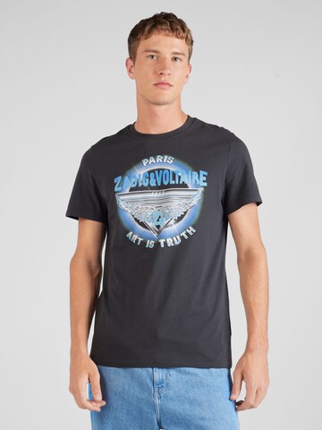 Zadig & Voltaire T-Shirt 'TOMMY' in Grau: predná strana