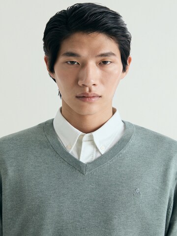 Scalpers Skull V Neck ' ' in Grün