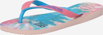 HAVAIANAS Сандали с разделител за пръстите в синьо / лилав / бледорозово, Преглед на продукта